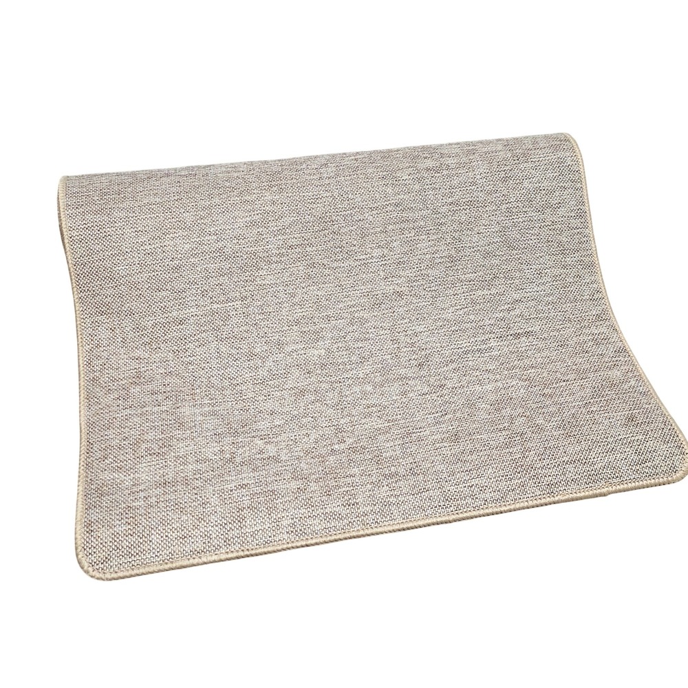 Color G 17x29 Non Slip Door Floor Runner Mat Beige Brown Woven Low Profile Rug